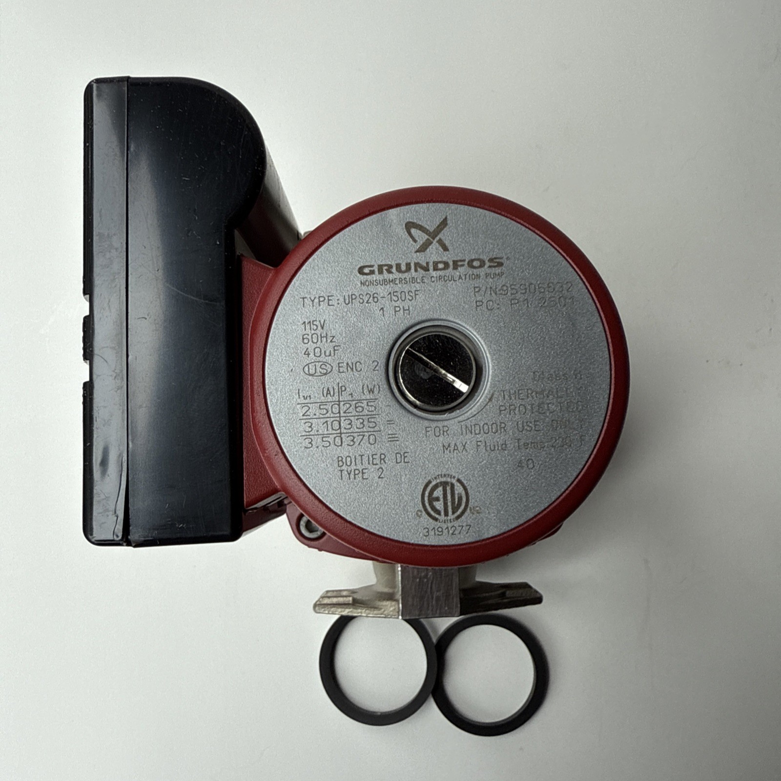 New GRUNDFOS, 95906632, UPS26-150SF, 3-Speed, Stainless Steel, Circulator Pump