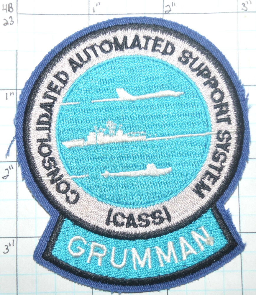 US NAVY USN GRUMMAN CASS CONSOLIDATED AUTOMATED SUPPORT SYSTEM LOCKHEED PATCH
