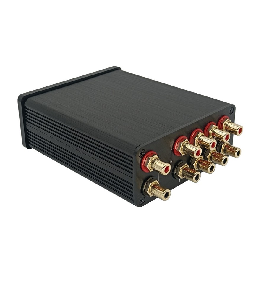 4 way RCA audio switch stereo input signal source switcher selector box Passive