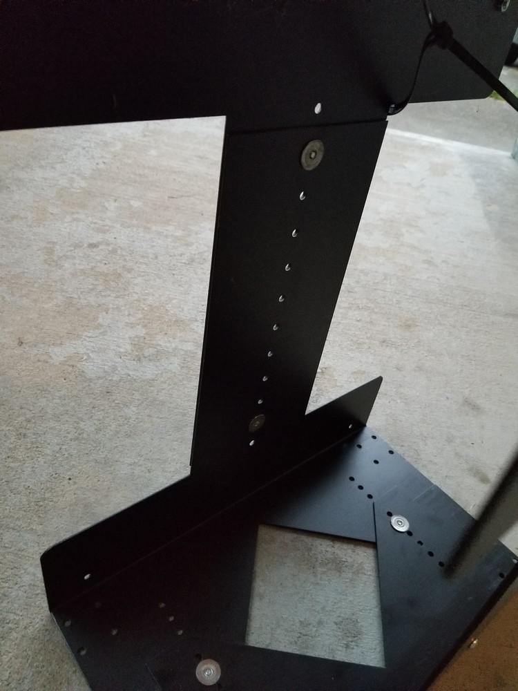 Adjustable slide-out under-desk CPU holder