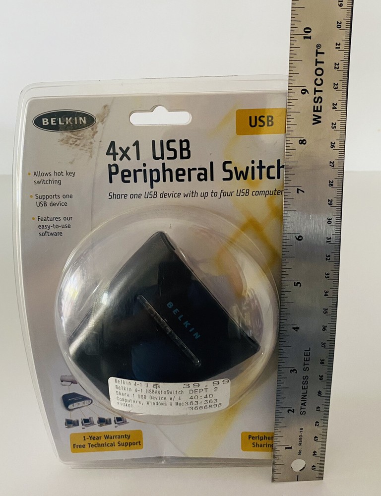 Belkin USB 4X1 PERIPHERAL SWITCH (F1U401)