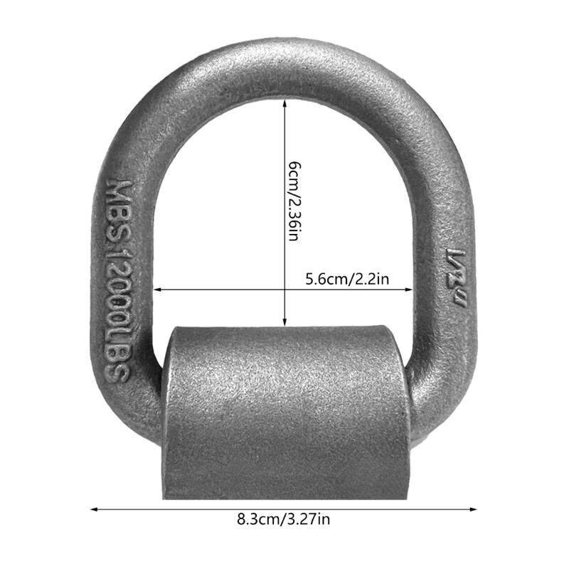 D Shape Pull Hook Tie Down Anchors Cargo Tie Down for Truck Trailer