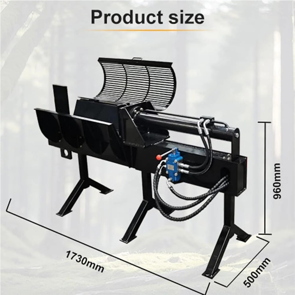 Skid Steer Automatic Log Wood Splitter Hydraulic Attachment Bobcat CASE CAT