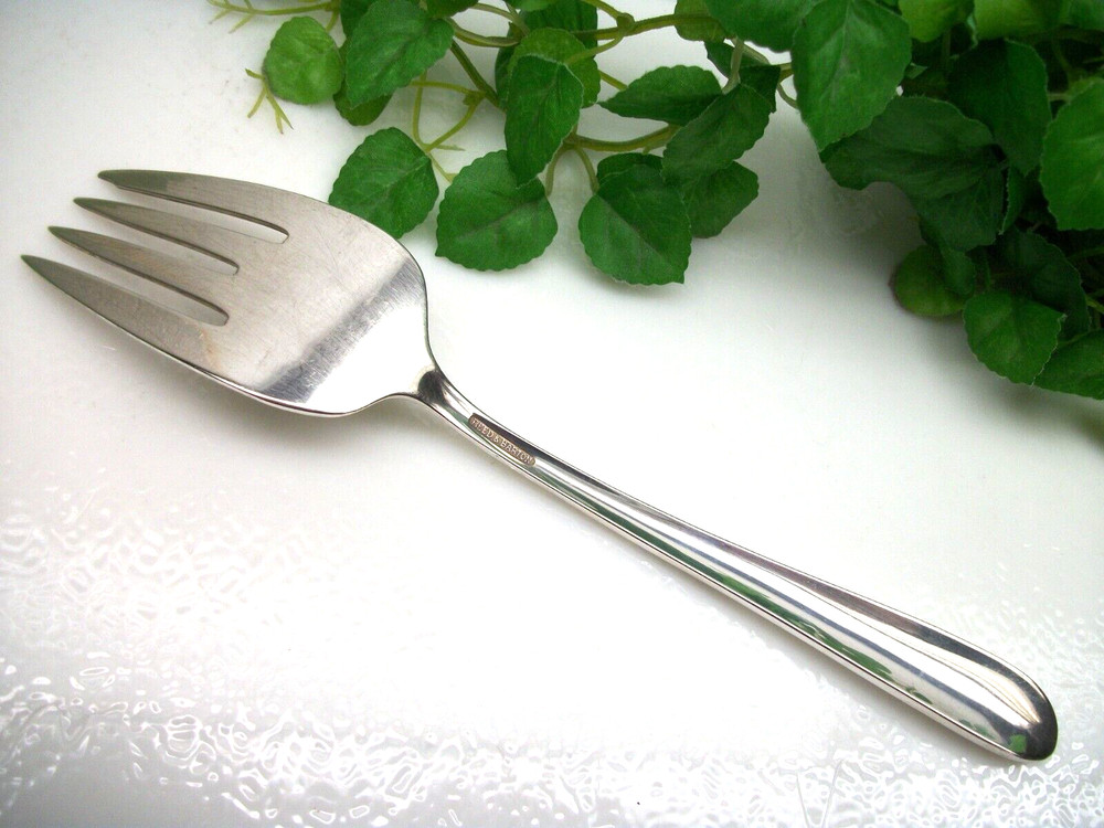 Reed & Barton SILVER BLOSSOM Silverplate Cold Meat Serving Fork 1955