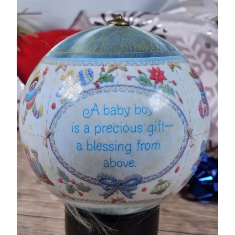 Hallmark 1982 Satin Christmas Ornaments Set of 3 Vintage