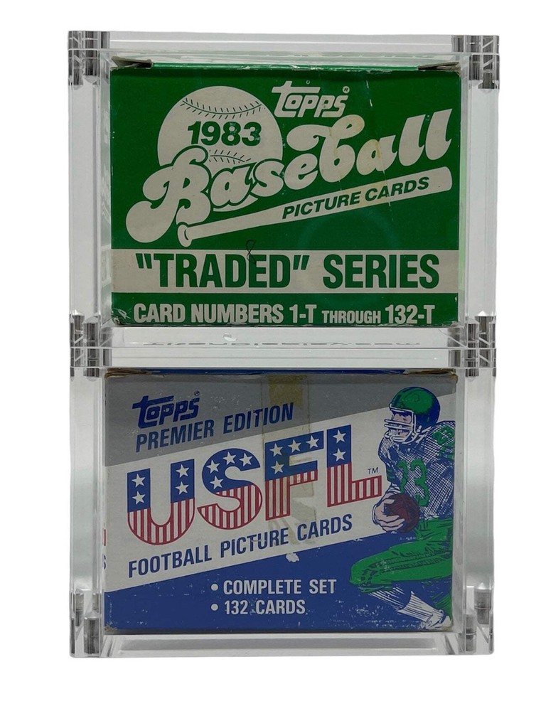 Stackable Premium Acrylic Display Case w/ Magnetic Lid for Traded Sets