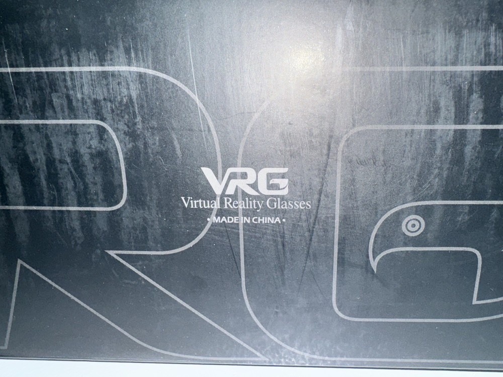 VRG Pro Virtual Reality Glasses Headset + Bluetooth Remote & Box – NEW Open Box