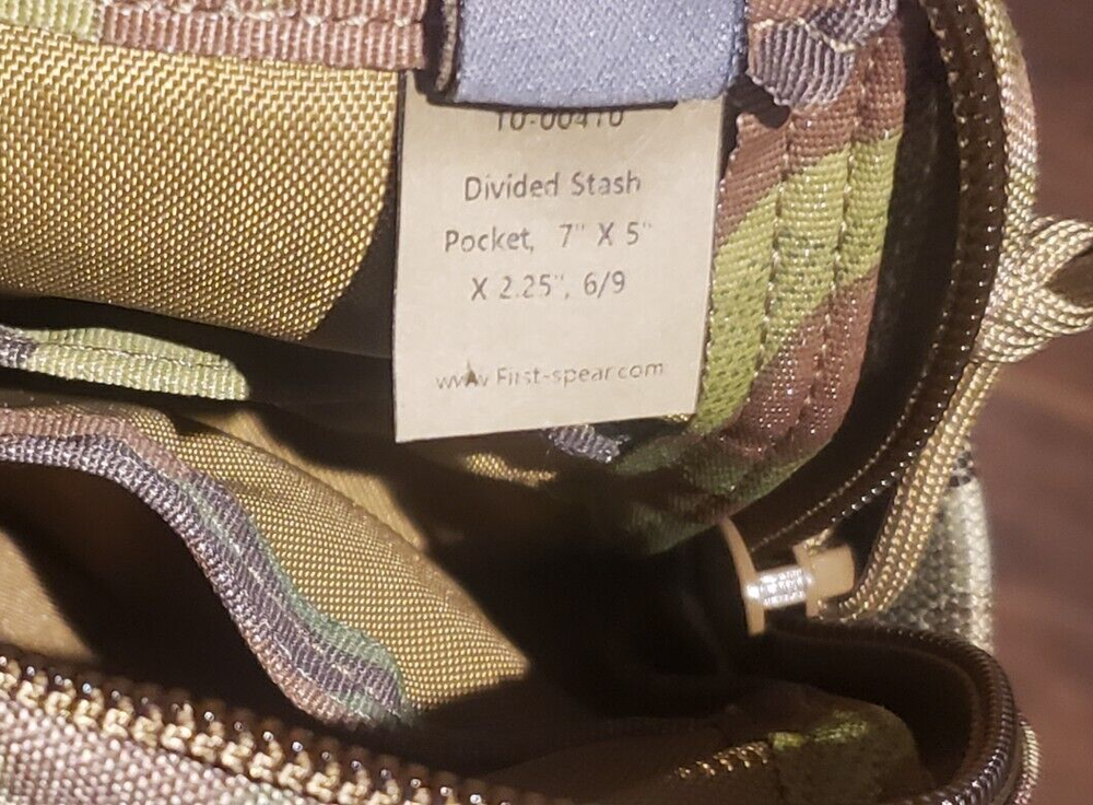 FirstSpear divided stash pocket Multicam 6/9 MOLLE GP zippered utility pouch DSP