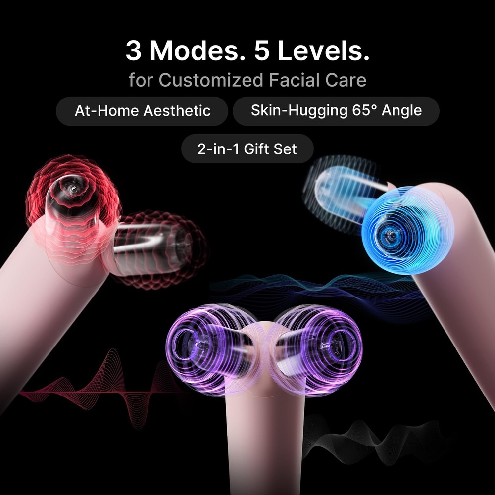 Mini Booster Pro Plus Face Roller Device Set | 2-in-1 Massage Beige