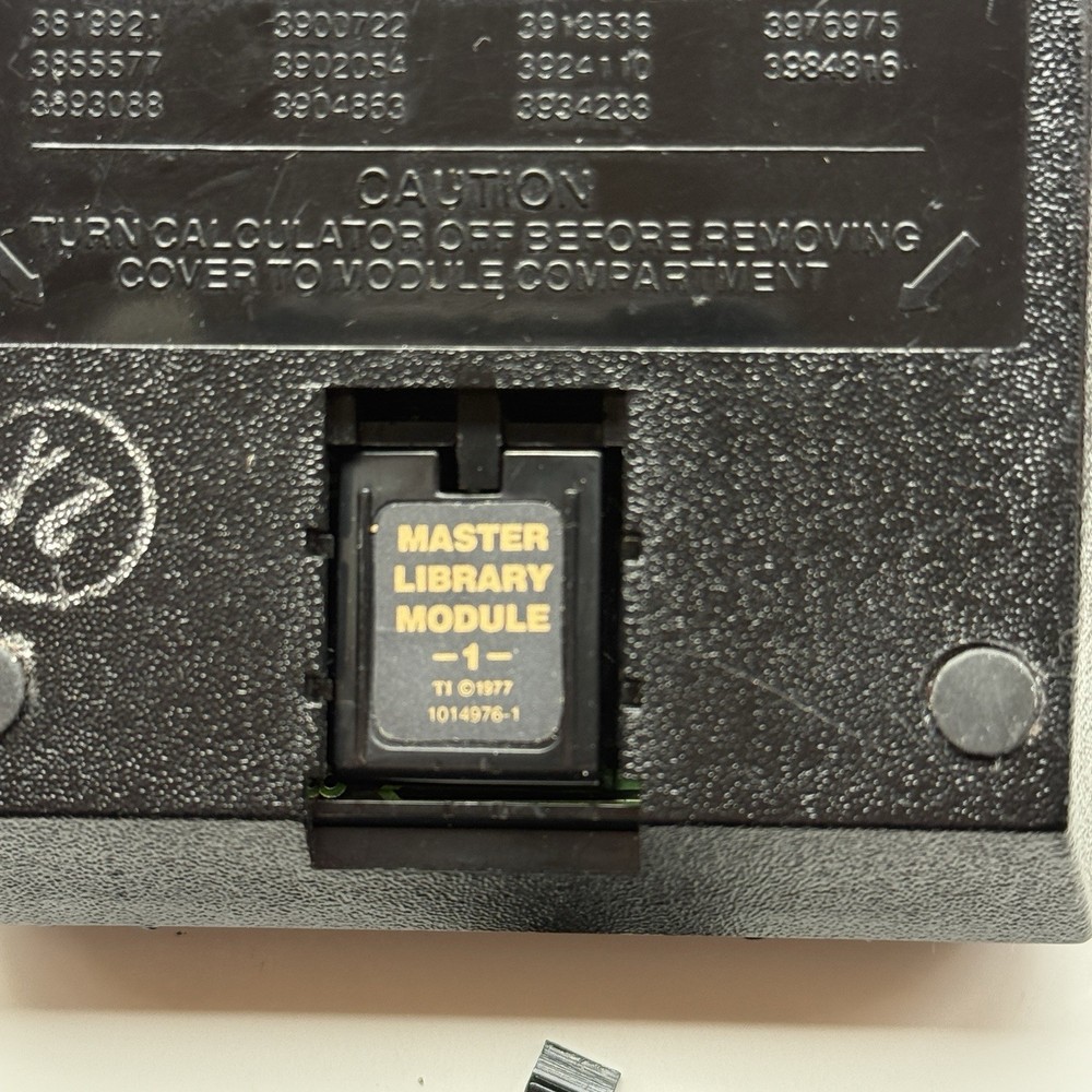 Texas Instruments TI Programmable 59 Calculator & Master Library Module 1 PARTS