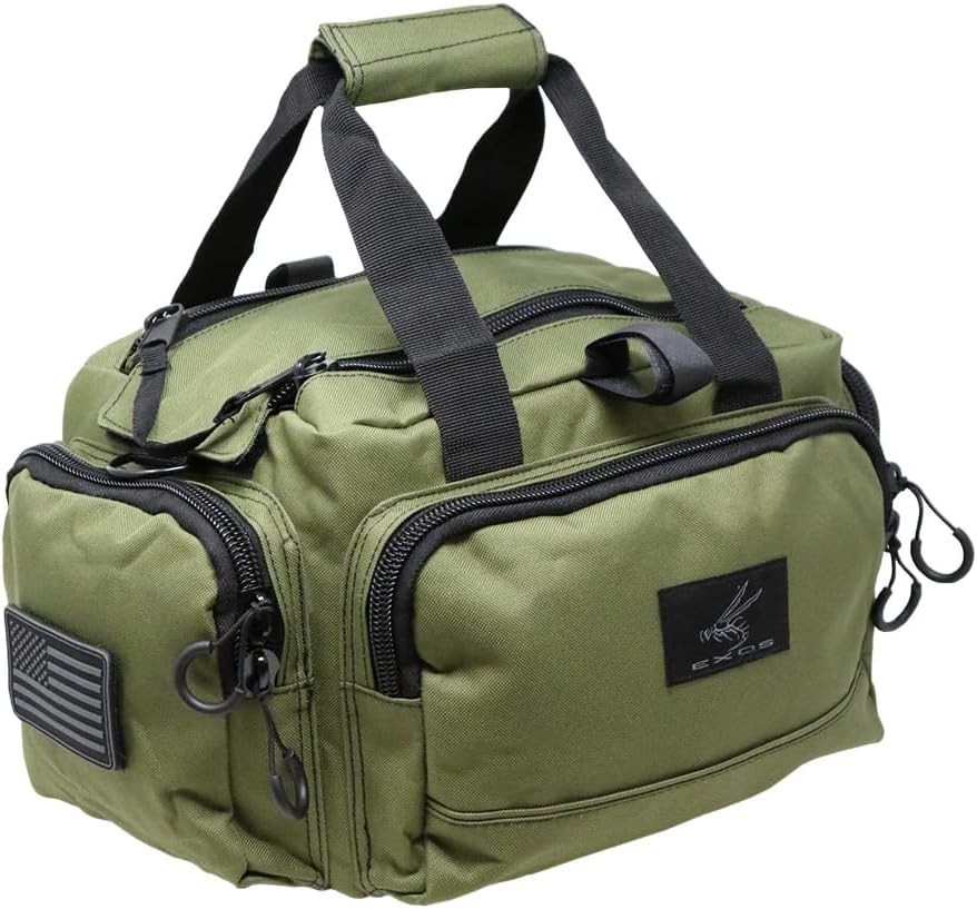 Tactical Range Bag Medium Size Range Bag Shooting Gun Case Handguns Ammo Storage