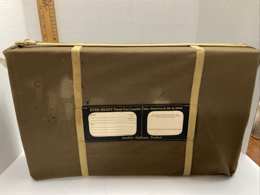 VINTAGE WWII EVER READY PARCEL POST LAUNDRY CASE 1932 ChiPenco 1878118 PRODUCT
