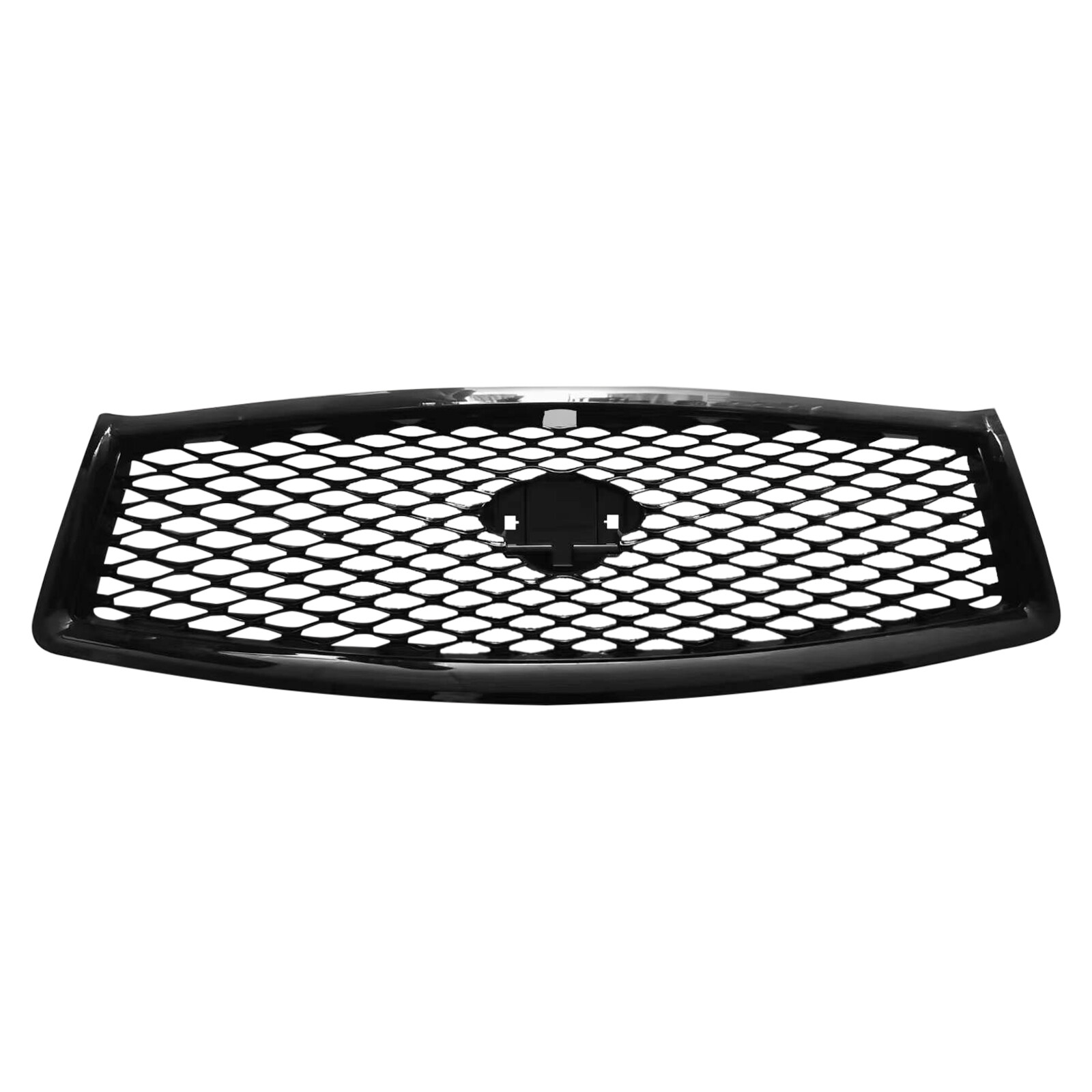 For Infiniti Q50 2014-2016 2017 Front Bumper Upper Grille Gloss Black Grill JDM