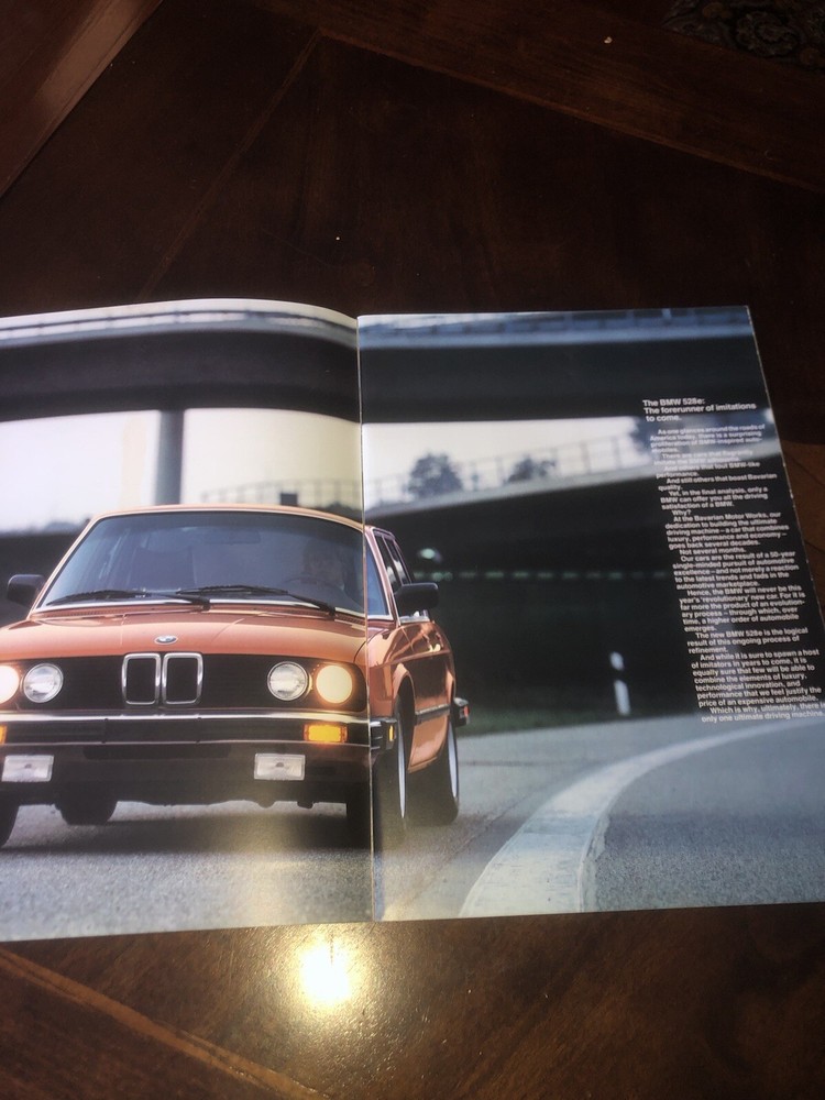 1981 BMW 528E CAR BROCHURE