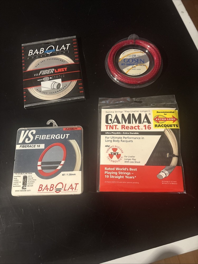 4 Sets Tennis String Gamma Gosen Babolat