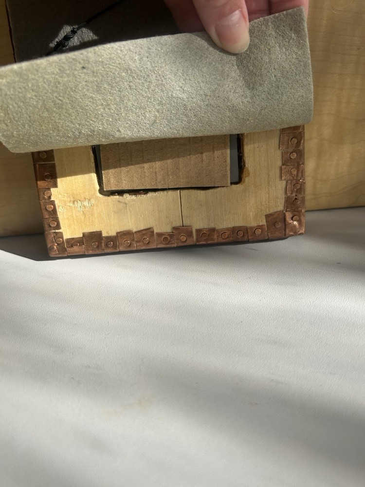 Woven Copper Handmade Mirror