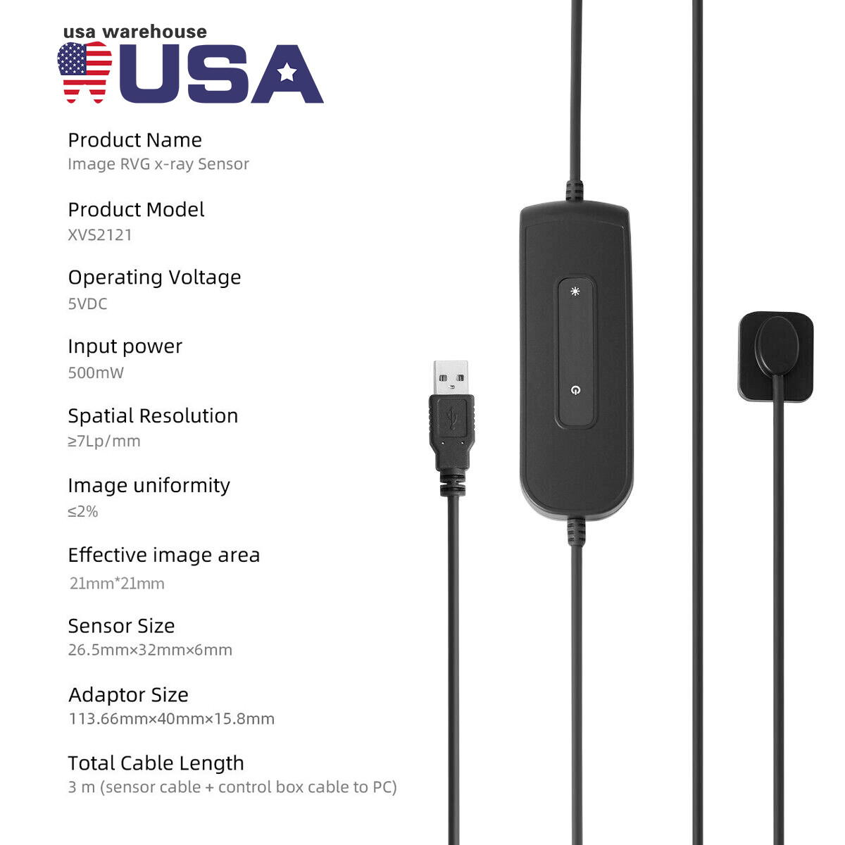 RVG Digital Dental Rayos X Sensor size 1 - Works