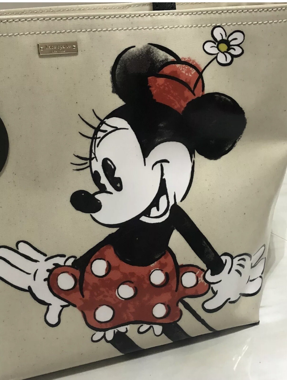 KATE SPADE DISNEY MINNIE MOUSE FRANCIS LARGE TOTE & LACEY LARGE WALLET NEW