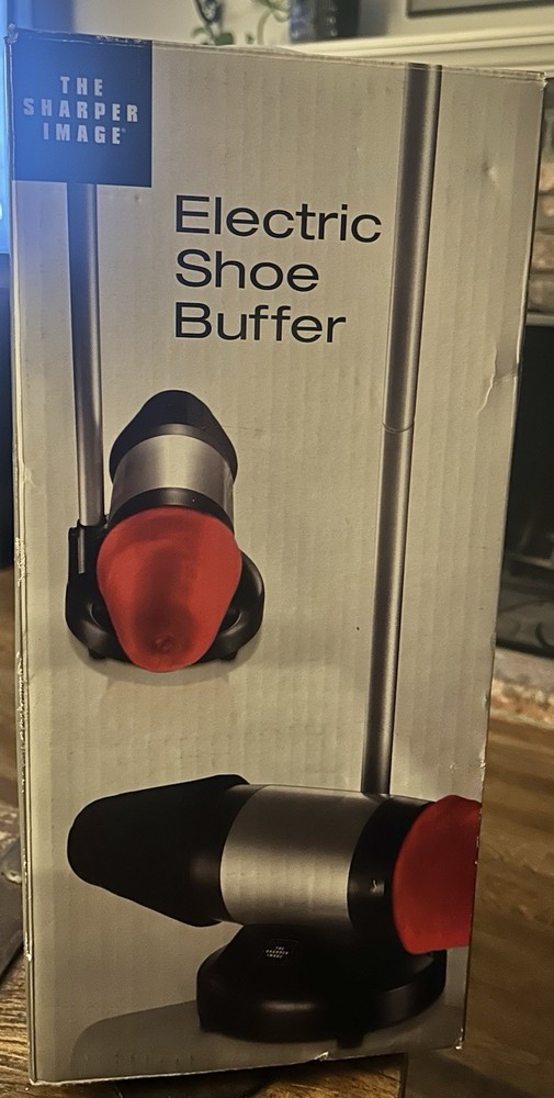 Sharper Image Electric Shoe Polisher Buffer CA825 Upright Floor Standing