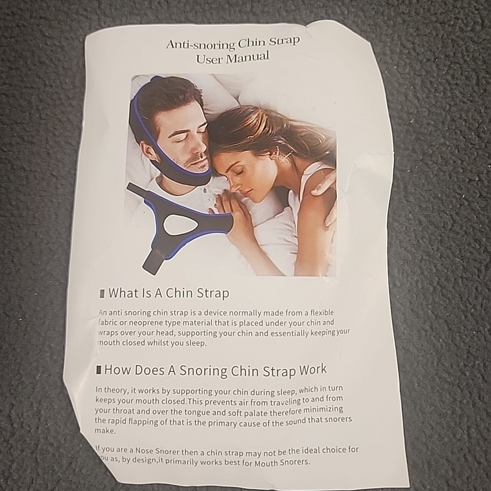 Anti Snore Chin Strap - NEW