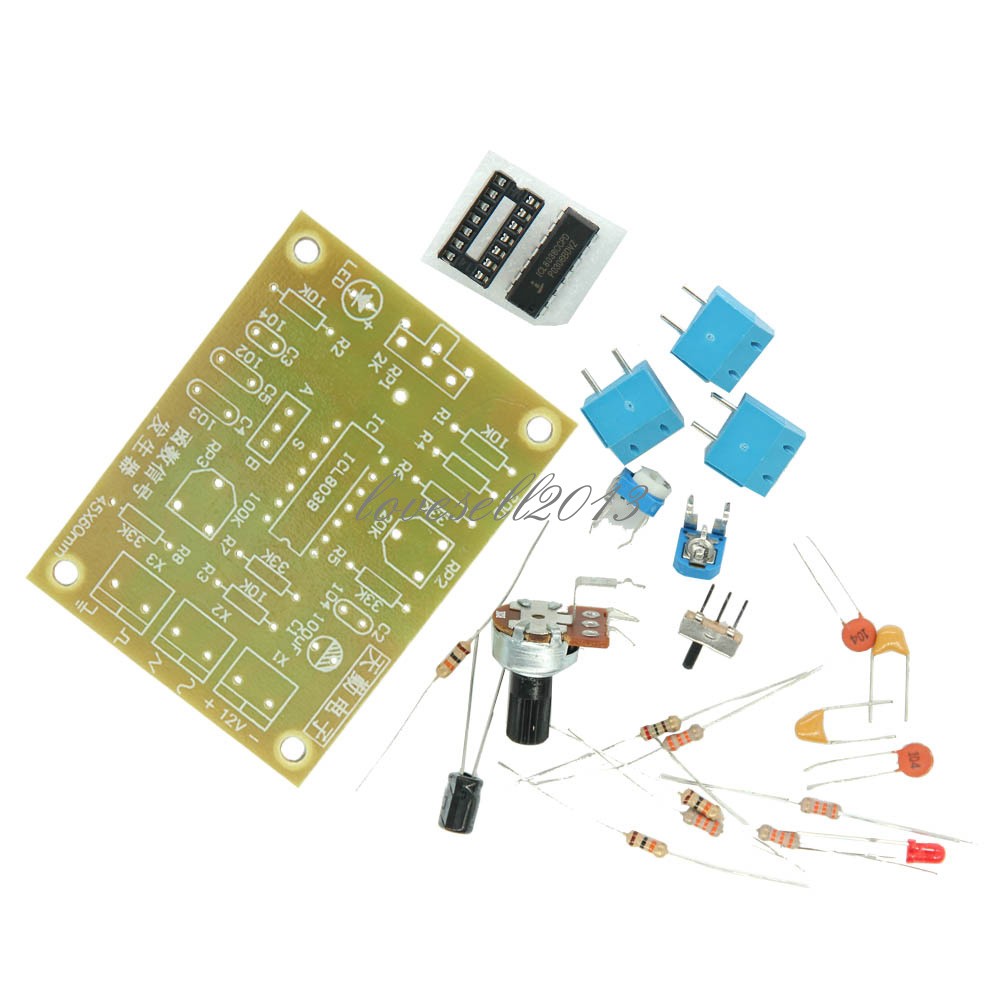 ICL8038 Monolithic Function Signal Generator Module DIY Kit Sine Square Triangle