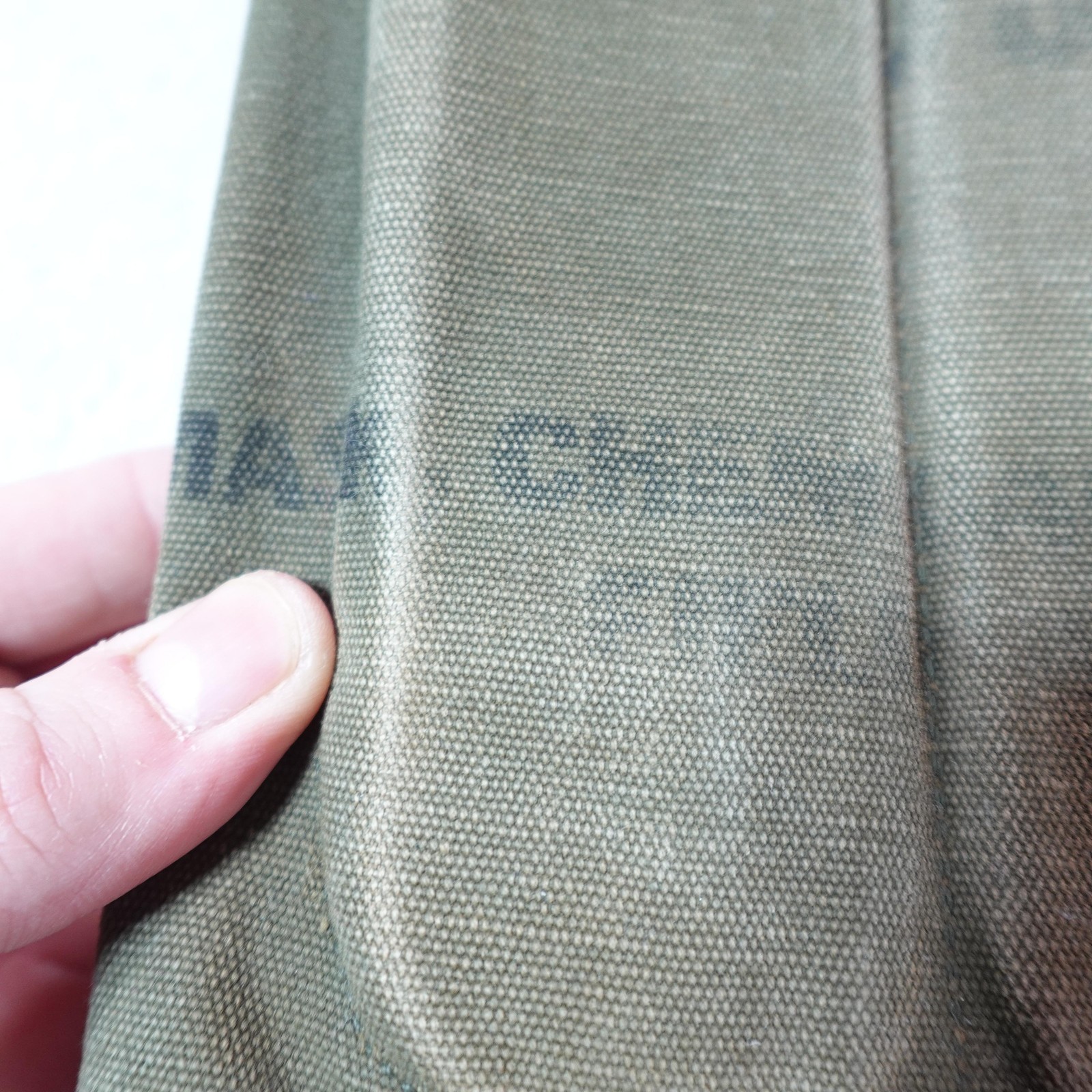 Vintage Military M-17 Field Bag Pouch Canvas OD Green Small Carry Case Gear