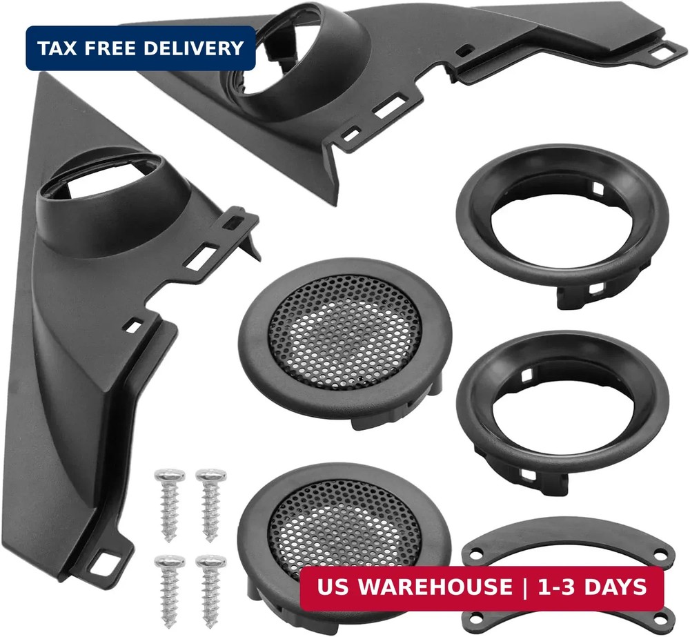 1 Pair Tweeter Triangle Cover Panel Trim Frames, Replacement for Honda Civic 201