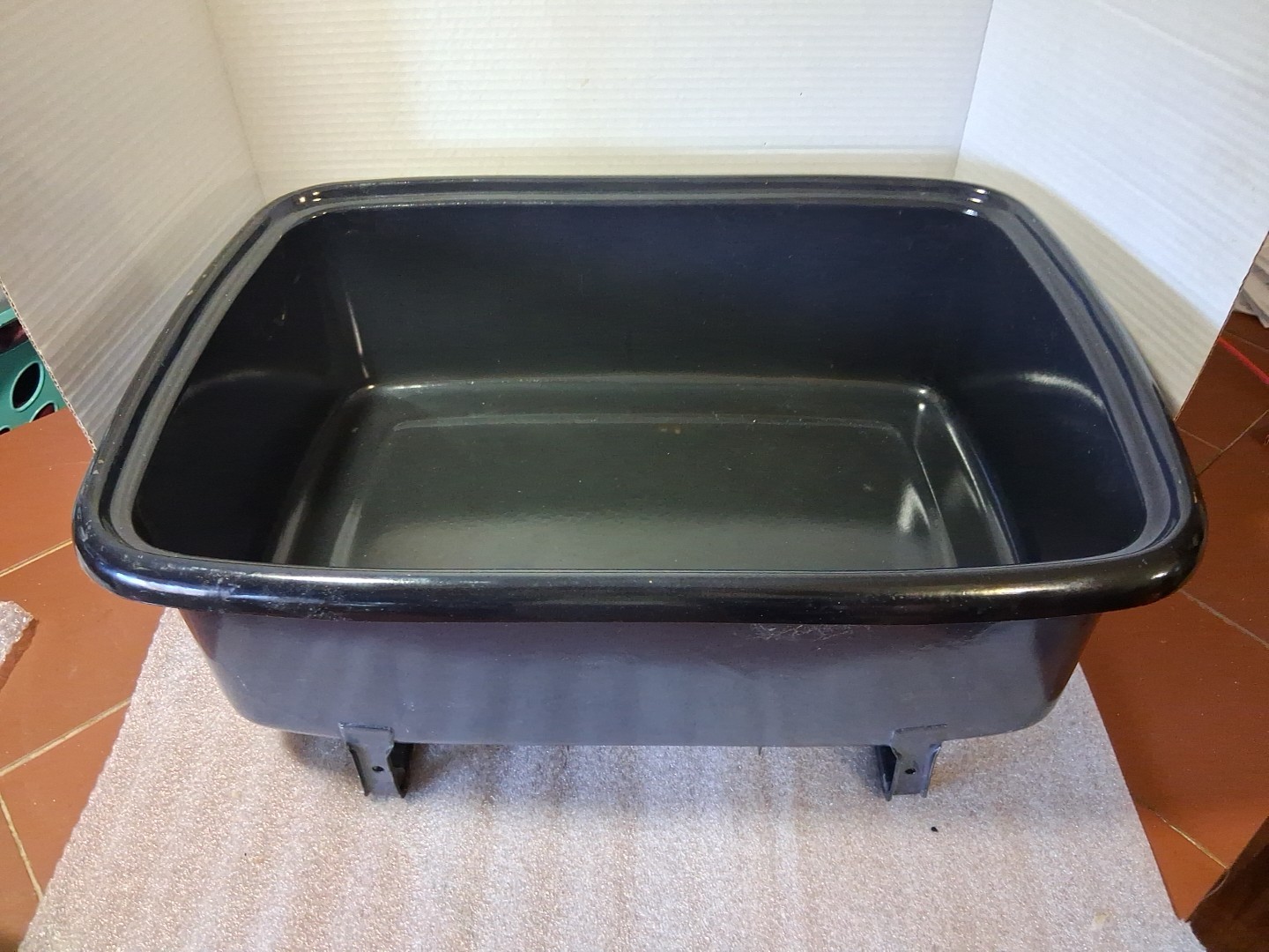 Vtg Enamelware Internal Pan For General Electric Roaster 123C19 Replacement Part