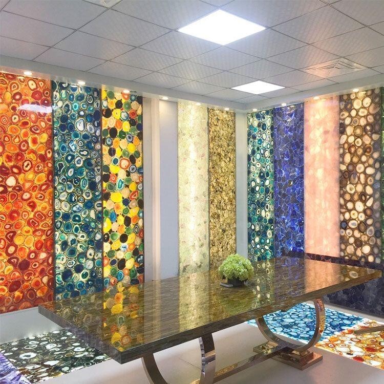 21" Mix Agate Table Top / Mix Agate Coffee Side Table Top Handmade Decor