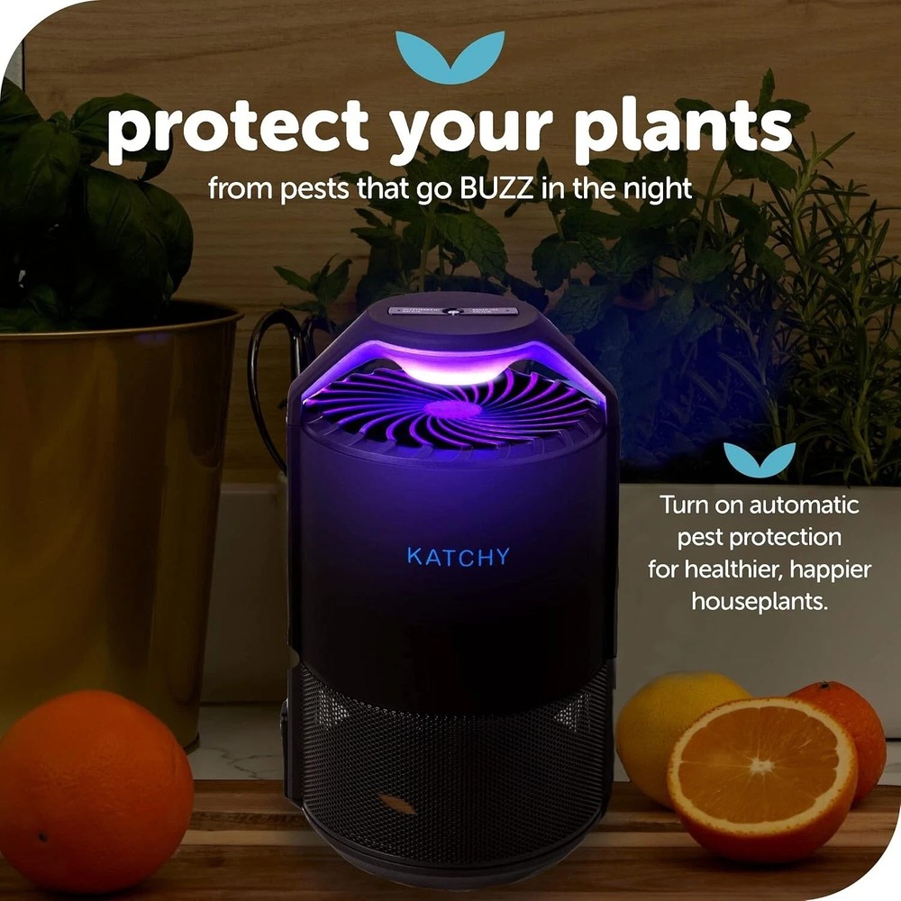 Katchy Automatic Indoor Insect Trap - Black