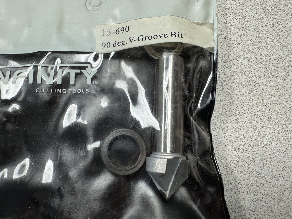 Lot of 2 Infinity Router Bits