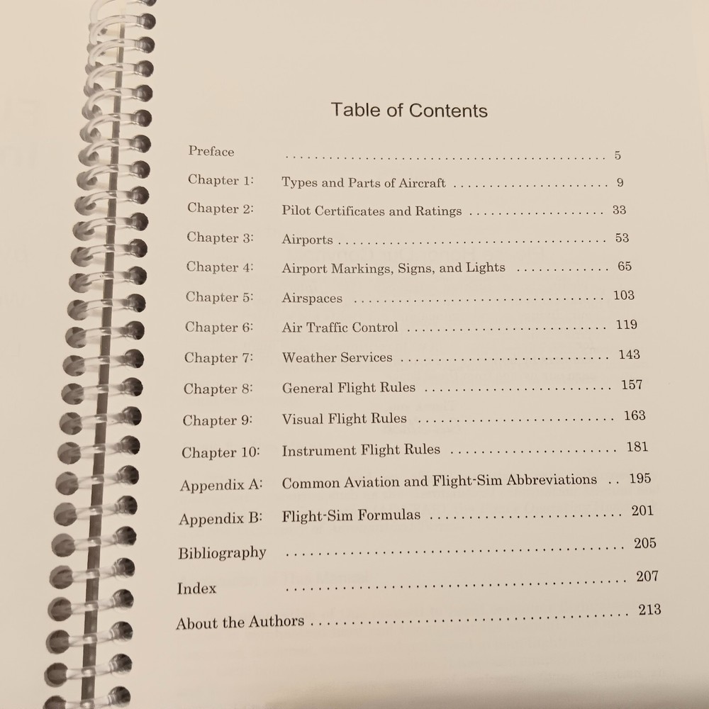 Flight-Sim Pilots Information Manual 2009 Bill Stack for Home Flight Simulators