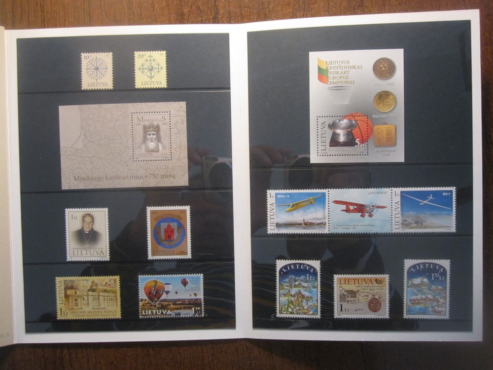 2003 LITHUANIA STAMPS OFFICIAL YEAR SET
