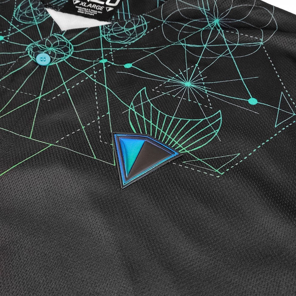 Inzo Quantum Growth Baseball Jersey EDM rave Size M Medium