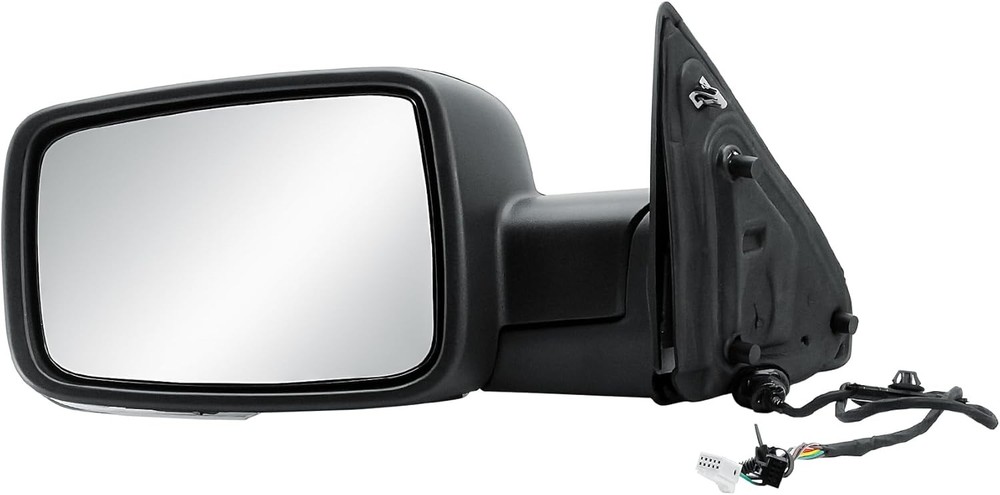 Left/Driver Manual Fold + Heated + Temp Sensor Mirror For 2013-19 Dodge Ram 1500