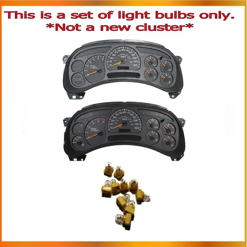 2003-2006 Gm Cluster Light Bulbs