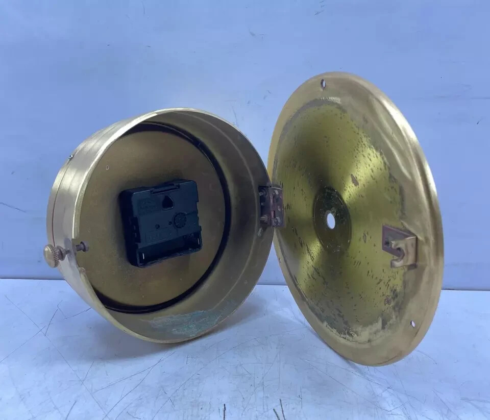 Mariner Royal Maritime Clock Solid Brass Wall Mount Nautical Ship's Captain 🕒✅