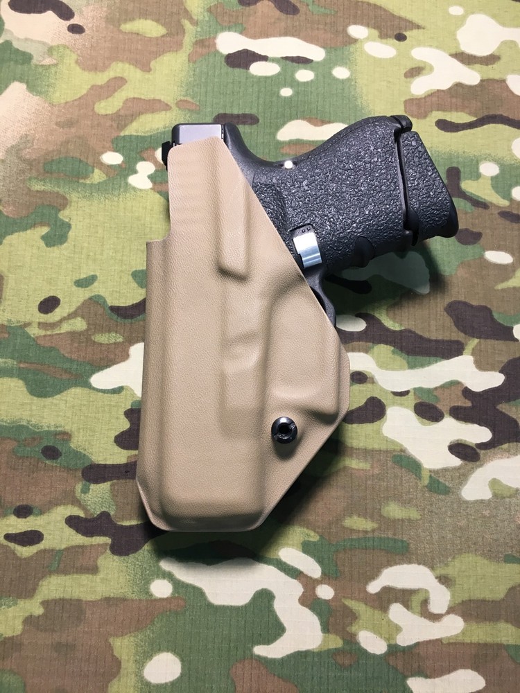 FDE Kydex IWB for Glock 26/27 Holster - Appendix Draw *MC