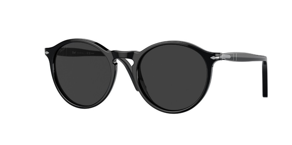 Persol PO3285 S Black Polarized Replacement Lenses 52mm Authentic