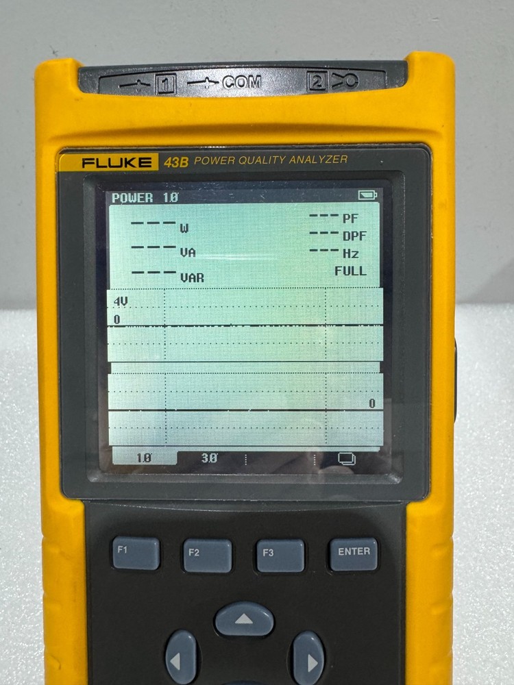 Fluke 43B Power Quality Analyzer, with new battery pack