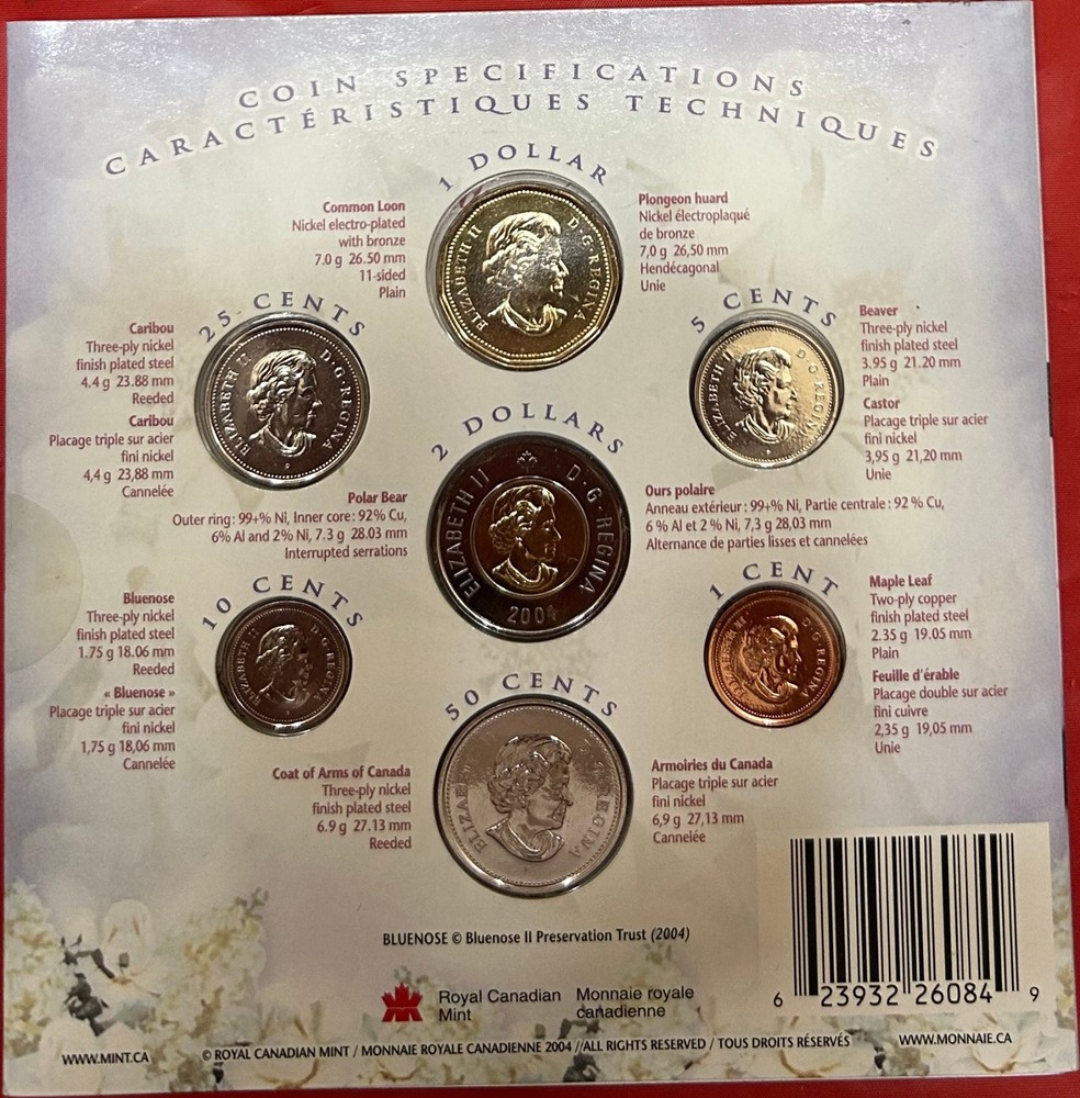 2004 Canada Wedding Set