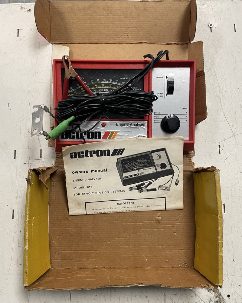 VTG Actron 615 Engine Analyzer & Electrical System Testing W/ Box + Manual