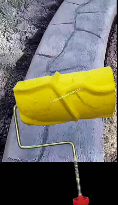 Concrete Roller Stamp Concrete Cement Landscape concrete texture roller stamp