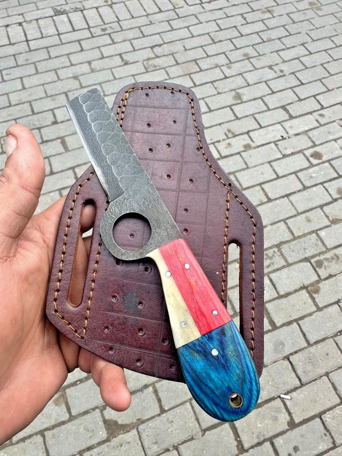 Custom Hand Made Forged High Carbon Steel Blade Bull Cutter Knife UU 44 2435