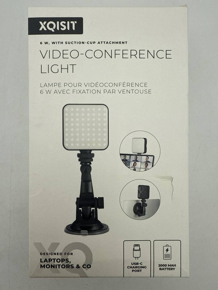 Video Conference Ring Light with Adjustable Brightness for Zoom and Streaming