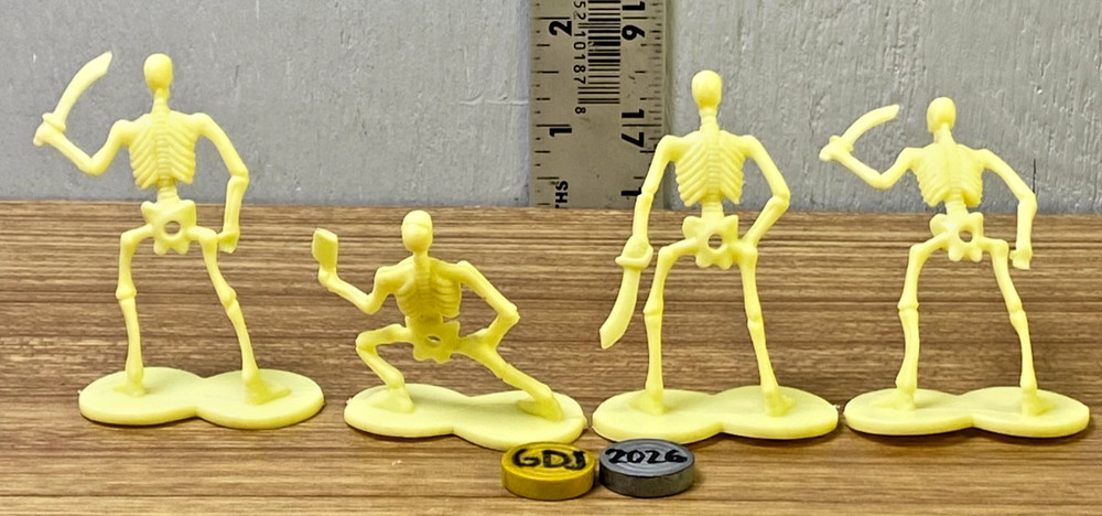 Walgreens Skeleton Army Men 2" Plastic Figures 13Pc -GDJ-P-959
