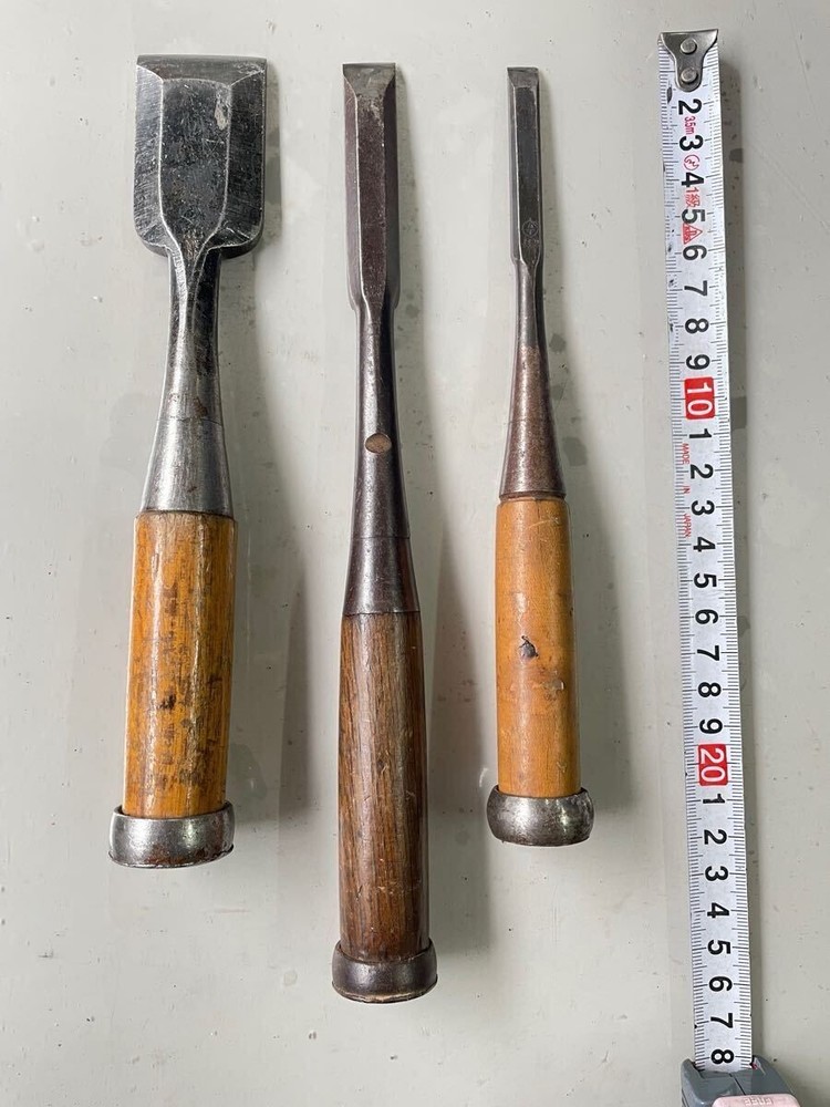 Chisel Set 3pc 30mm 15mm 10mm Hand Tools for Carpentry Professional