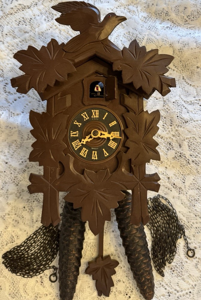 Vintage Black Forest Germany Regula Bird Cuckoo Clock
