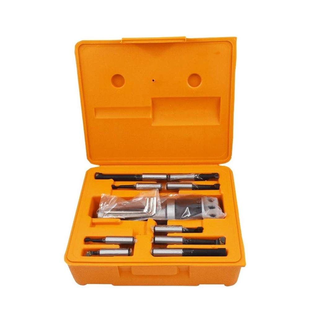 Boring Head Set 2 Inch Carbide R8 Shank Milling Machine Tool Kit