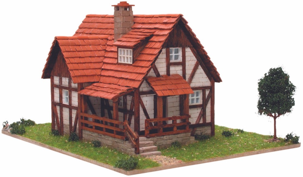 CUIT Ceramic Building Construction Kit, Alpine House (1:50)
